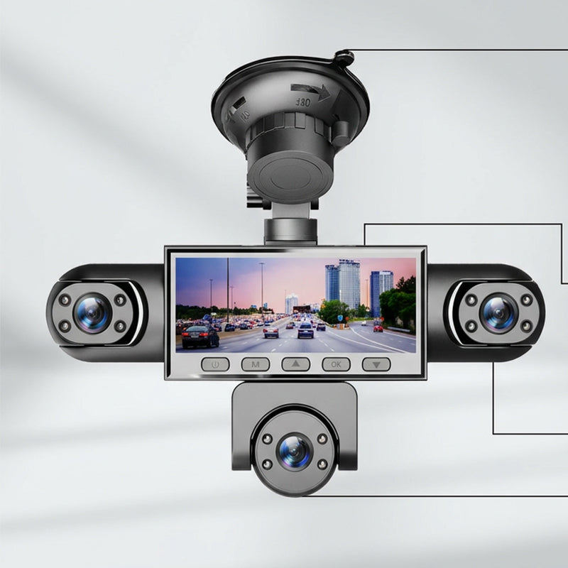 ⏳📹 PROMO FLASH 50% ! Caméra Embarquée HD 1080p Multi-Objectifs – 5 Angles, Vision Nocturne, Détection Collision, Surveillance Stationnement 24h/24 🚗
