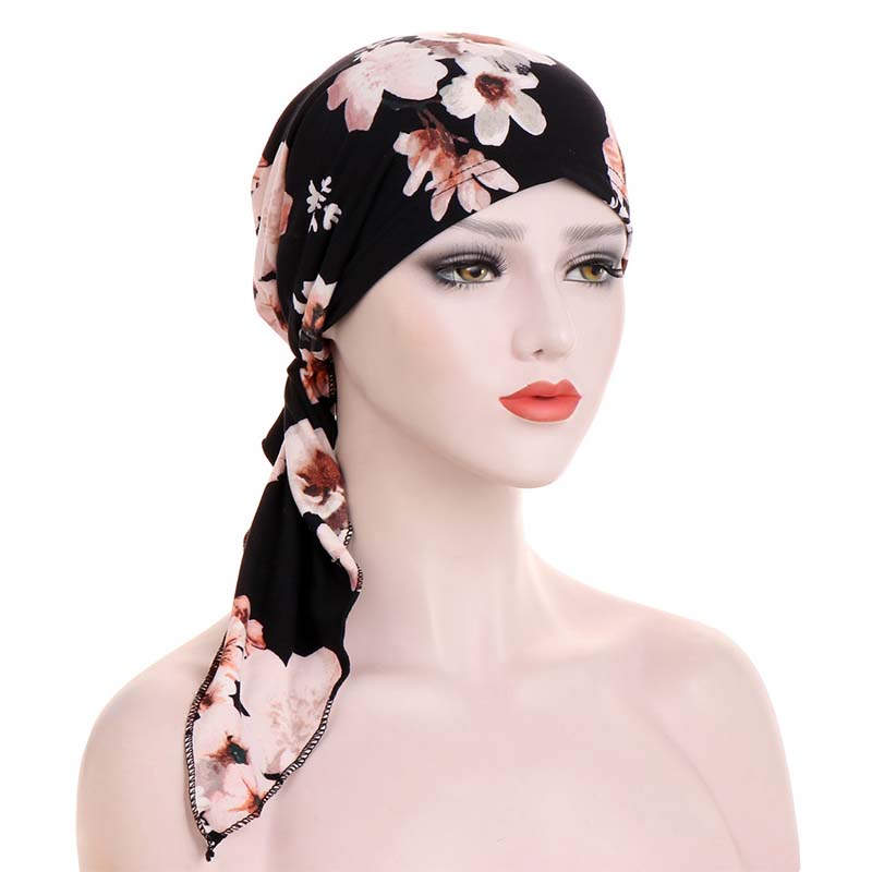 👒Turban foulard pré-noué à fleurs pour femme🌸