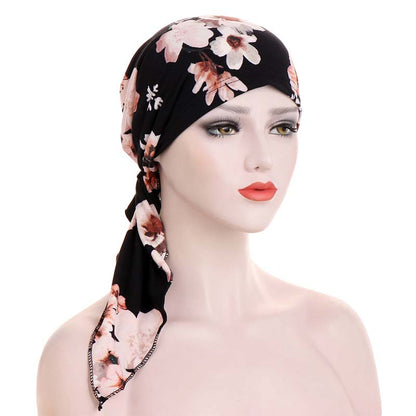 👒Turban foulard pré-noué à fleurs pour femme🌸