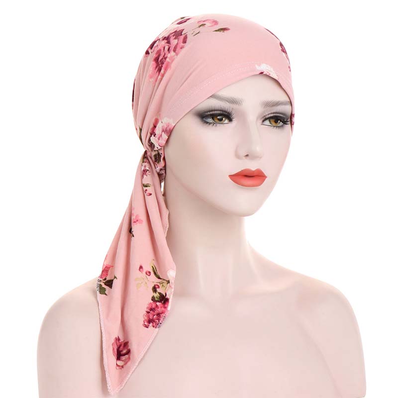 👒Turban foulard pré-noué à fleurs pour femme🌸