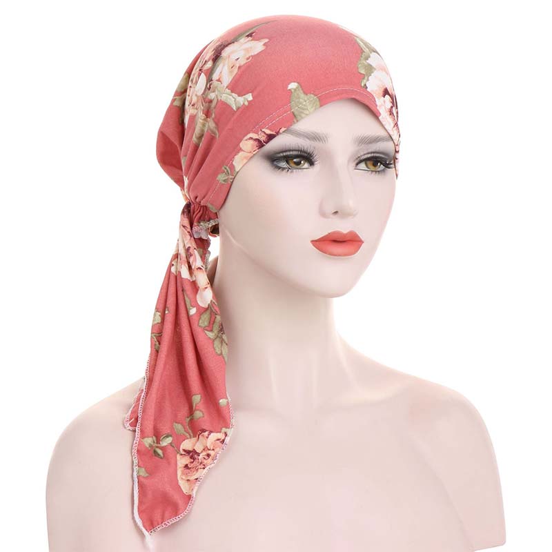 👒Turban foulard pré-noué à fleurs pour femme🌸