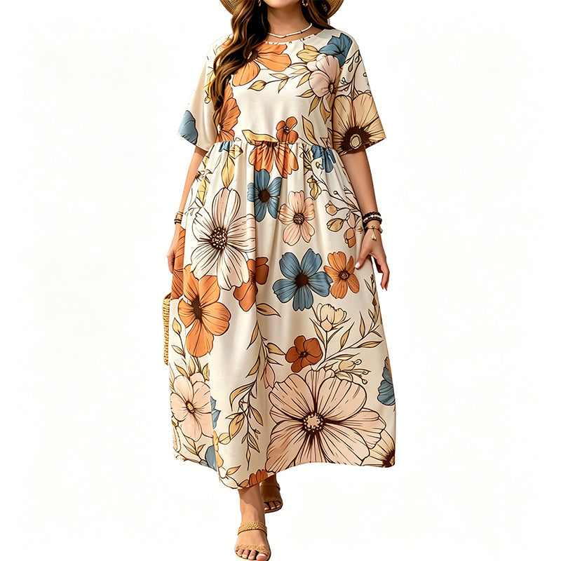 ✨👗Robe Maxi Col Rond Élégante pour Femme🌸👠