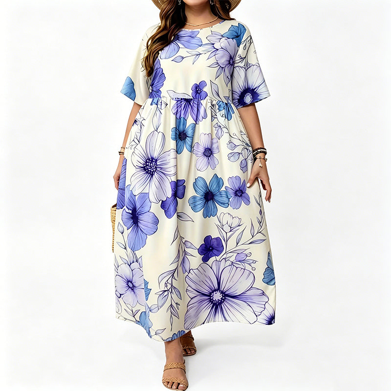 ✨👗Robe Maxi Col Rond Élégante pour Femme🌸👠