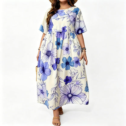 ✨👗Robe Maxi Col Rond Élégante pour Femme🌸👠