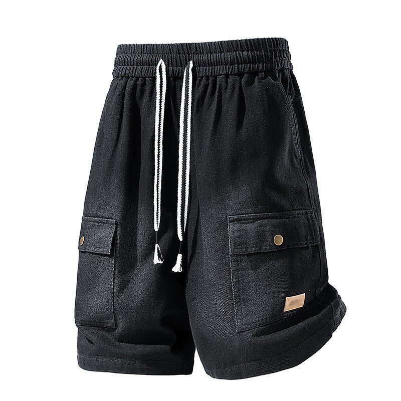 🩳 45% DE RÉDUCTION ✨ Short en jean cargo pour homme – Poches cargo, cordon de serrage & style streetwear tendance – Parfait pour l’été, les festivals ou un look urbain décontracté 🏙️