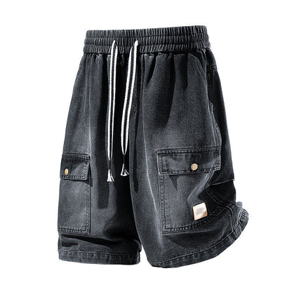 🩳 45% DE RÉDUCTION ✨ Short en jean cargo pour homme – Poches cargo, cordon de serrage & style streetwear tendance – Parfait pour l’été, les festivals ou un look urbain décontracté 🏙️
