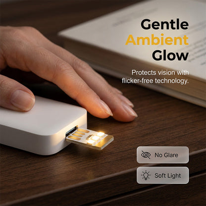 ⏳🔌 PROMO ! Veilleuse LED USB mini portable, douce lumière ✨