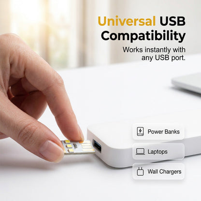 ⏳🔌 PROMO ! Veilleuse LED USB mini portable, douce lumière ✨