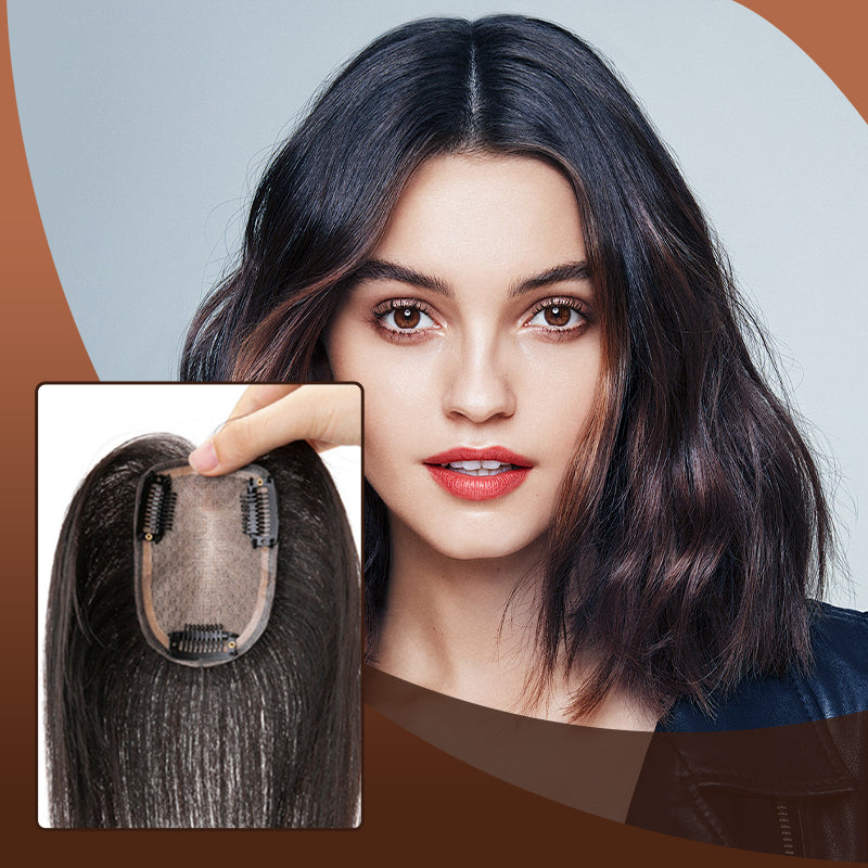 🔥Livraison gratuite⏰ 50% de réduction aujourd'hui seulement ! 🖤 Extension capillaire clip-in pour femmes en noir naturel | Extension invisible en dentelle contre les zones clairsemées & les golfes, look cheveux naturels ✨