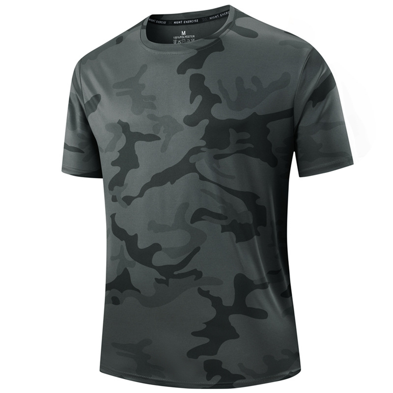👕 T-shirt Sport Camouflage Séchage Rapide Homme 🌿 Respirant & Léger | Salle, Course, Plein Air 💪