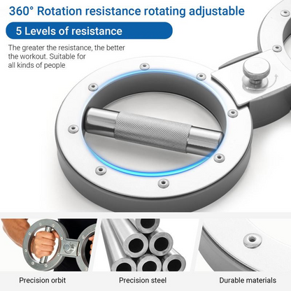 🏋️‍♂️Appareil de rotation pour la coiffe des rotateurs, appareil de musculation de 5,4 kg pour les bras et les épaules avec résistance réglable, appareil d'entraînement pour les avant-bras et la force de préhension pour hommes et femmes