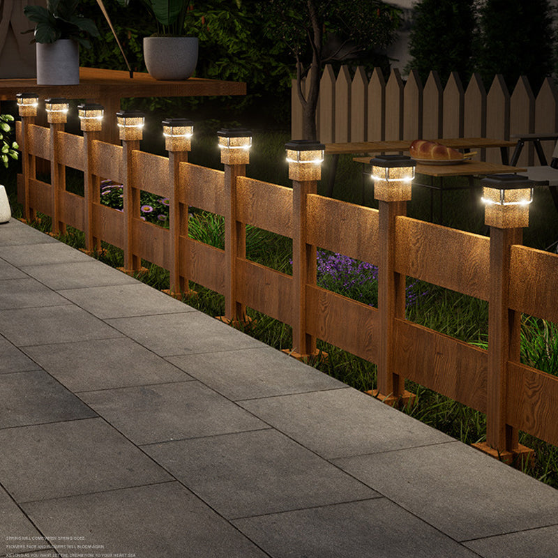 ☀️ LAMPE LED À ÉNERGIE SOLAIRE POUR POTEAU — Résistante aux intempéries | Allumage/extinction automatique | Jardin et terrasse 🌿