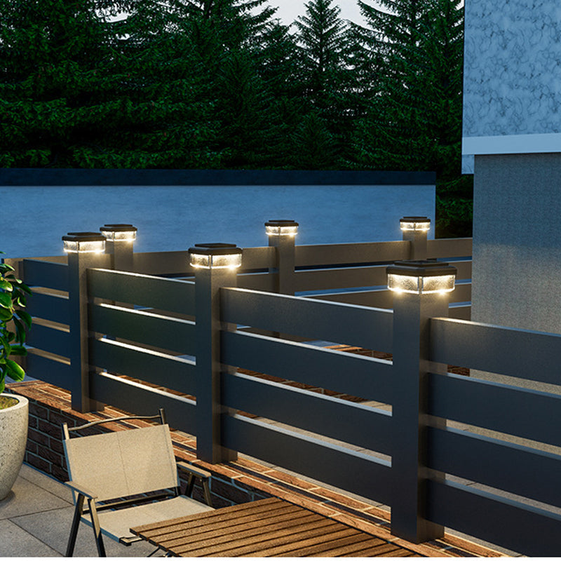 ☀️ LAMPE LED À ÉNERGIE SOLAIRE POUR POTEAU — Résistante aux intempéries | Allumage/extinction automatique | Jardin et terrasse 🌿