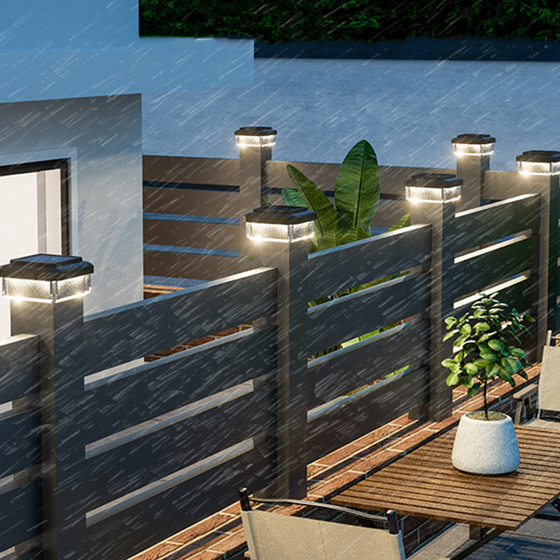 ☀️ LAMPE LED À ÉNERGIE SOLAIRE POUR POTEAU — Résistante aux intempéries | Allumage/extinction automatique | Jardin et terrasse 🌿