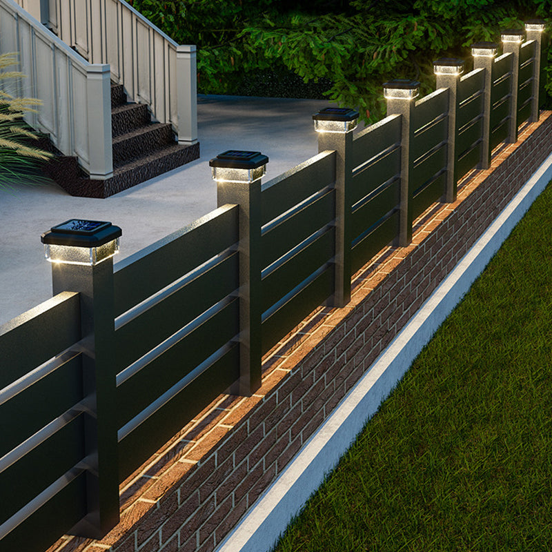 ☀️ LAMPE LED À ÉNERGIE SOLAIRE POUR POTEAU — Résistante aux intempéries | Allumage/extinction automatique | Jardin et terrasse 🌿