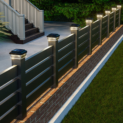 ☀️ LAMPE LED À ÉNERGIE SOLAIRE POUR POTEAU — Résistante aux intempéries | Allumage/extinction automatique | Jardin et terrasse 🌿