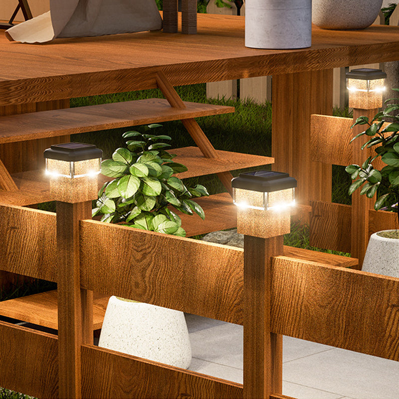 ☀️ LAMPE LED À ÉNERGIE SOLAIRE POUR POTEAU — Résistante aux intempéries | Allumage/extinction automatique | Jardin et terrasse 🌿