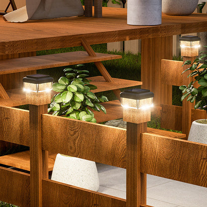 ☀️ LAMPE LED À ÉNERGIE SOLAIRE POUR POTEAU — Résistante aux intempéries | Allumage/extinction automatique | Jardin et terrasse 🌿