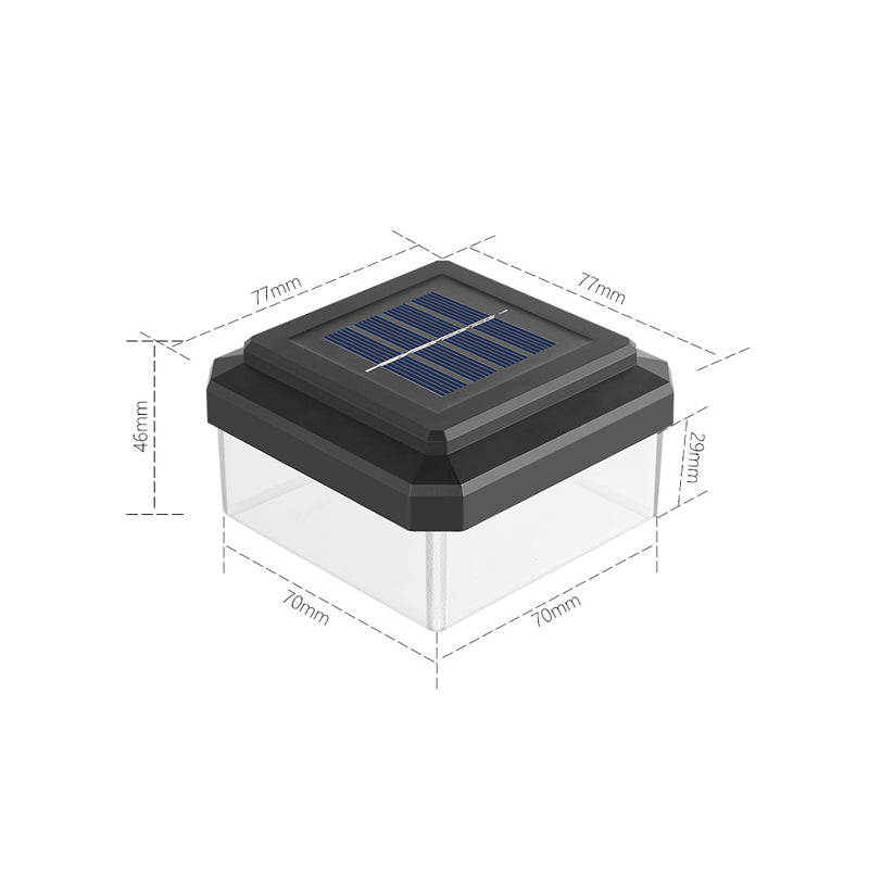 ☀️ LAMPE LED À ÉNERGIE SOLAIRE POUR POTEAU — Résistante aux intempéries | Allumage/extinction automatique | Jardin et terrasse 🌿