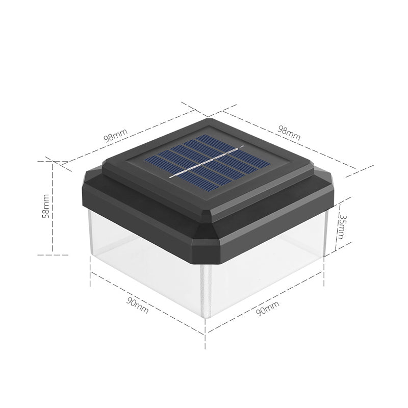 ☀️ LAMPE LED À ÉNERGIE SOLAIRE POUR POTEAU — Résistante aux intempéries | Allumage/extinction automatique | Jardin et terrasse 🌿