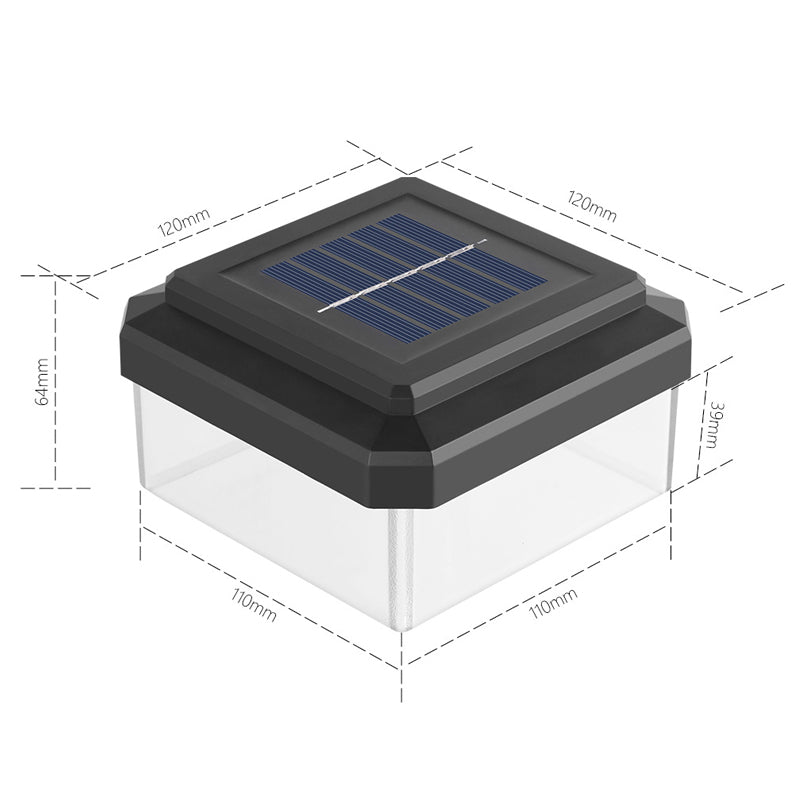 ☀️ LAMPE LED À ÉNERGIE SOLAIRE POUR POTEAU — Résistante aux intempéries | Allumage/extinction automatique | Jardin et terrasse 🌿