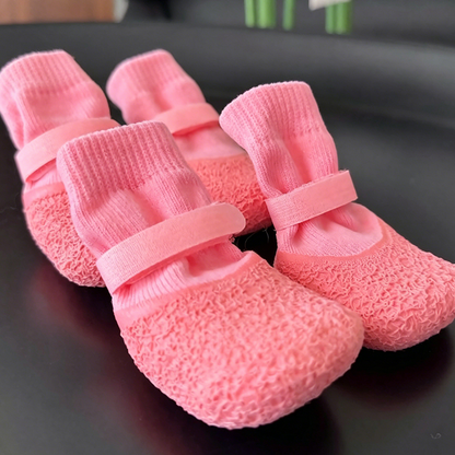 🐶✨ PROMO -62% ! Chaussettes Chien Antidérapantes Imperméables – Semelle Caoutchouc Étanche, Adhérence Texturée, Sangle Ajustable, Tricot Respirant · 5 Coloris · S/M/L · 1 Acheté 1 Offert 🐾