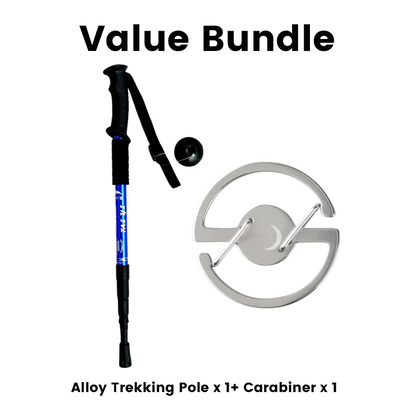 🥾 Bâton de Randonnée Réglable – Alliage d’Aluminium Aéronautique, Amortisseur Intégré, Poignée Ergonomique
