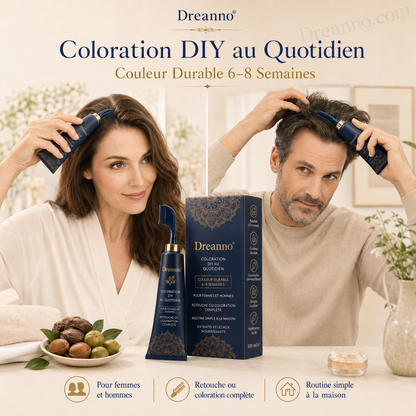 Peigne à colorer aux herbes pour un usage domestique