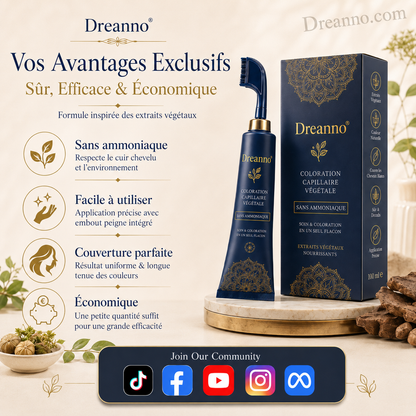 Peigne à colorer aux herbes pour un usage domestique