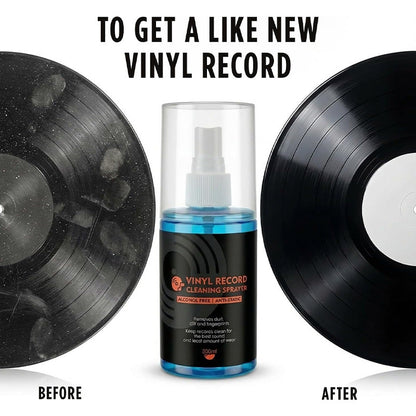 🎵 Spray Nettoyant Anti-Statique pour Vinyles – Sans Alcool, Anti-Poussière, Brume Fine ✨