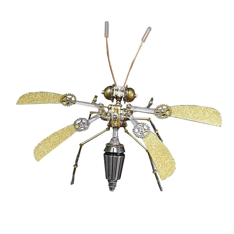 🐝 Kit de Maquette 3D Abeille Mécanique en Métal – Puzzle DIY Steampunk⚙️