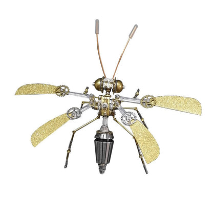 🐝 Kit de Maquette 3D Abeille Mécanique en Métal – Puzzle DIY Steampunk⚙️