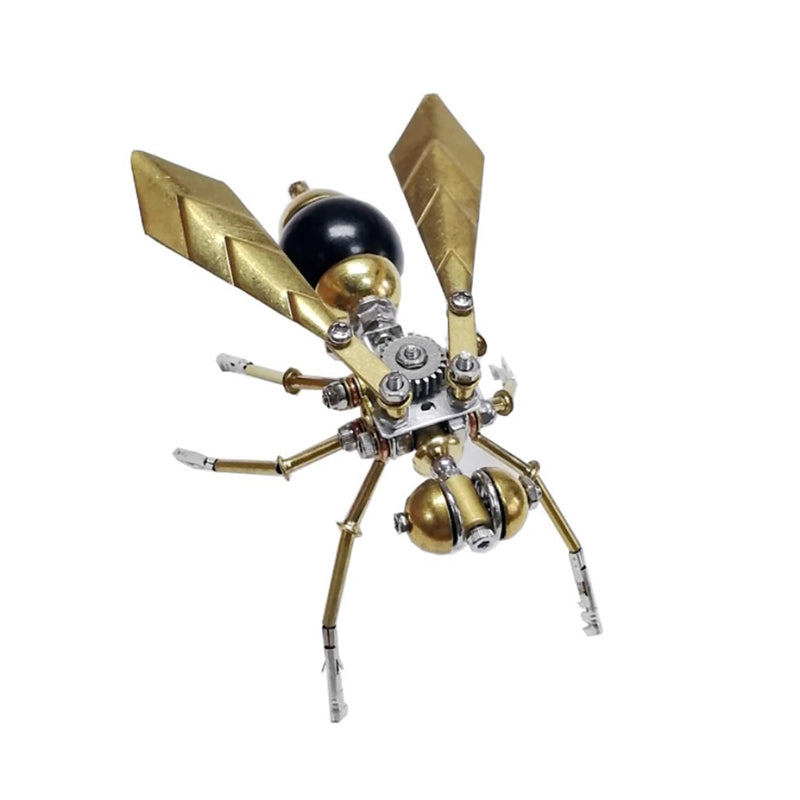 🐝 Kit de Maquette 3D Abeille Mécanique en Métal – Puzzle DIY Steampunk⚙️