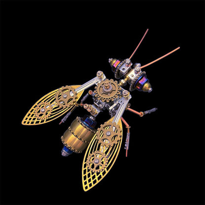 🐝 Kit de Maquette 3D Abeille Mécanique en Métal – Puzzle DIY Steampunk⚙️
