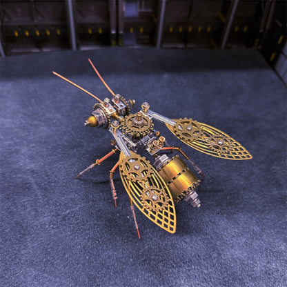 🐝 Kit de Maquette 3D Abeille Mécanique en Métal – Puzzle DIY Steampunk⚙️