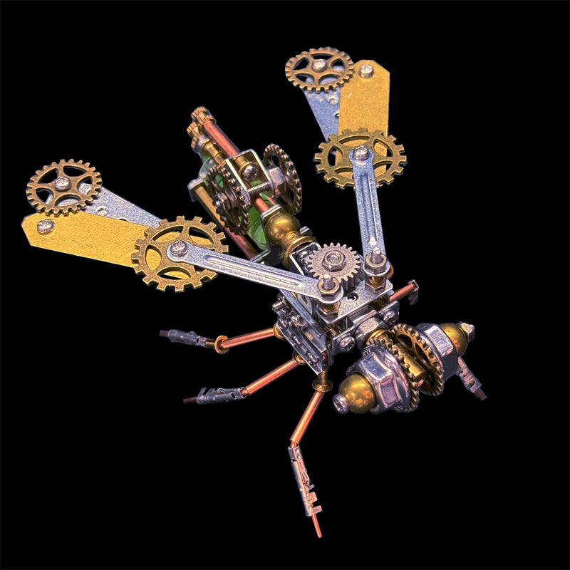 🐝 Kit de Maquette 3D Abeille Mécanique en Métal – Puzzle DIY Steampunk⚙️
