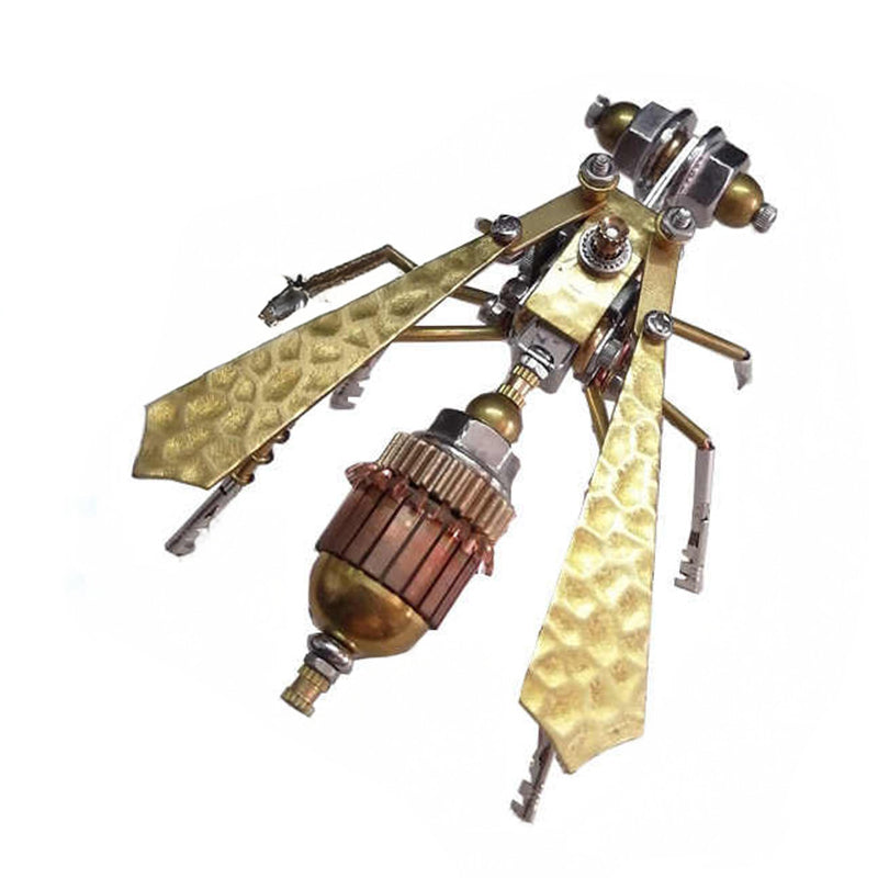 🐝 Kit de Maquette 3D Abeille Mécanique en Métal – Puzzle DIY Steampunk⚙️