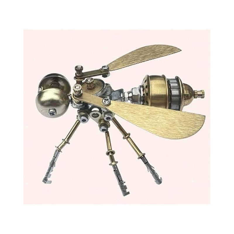 🐝 Kit de Maquette 3D Abeille Mécanique en Métal – Puzzle DIY Steampunk⚙️