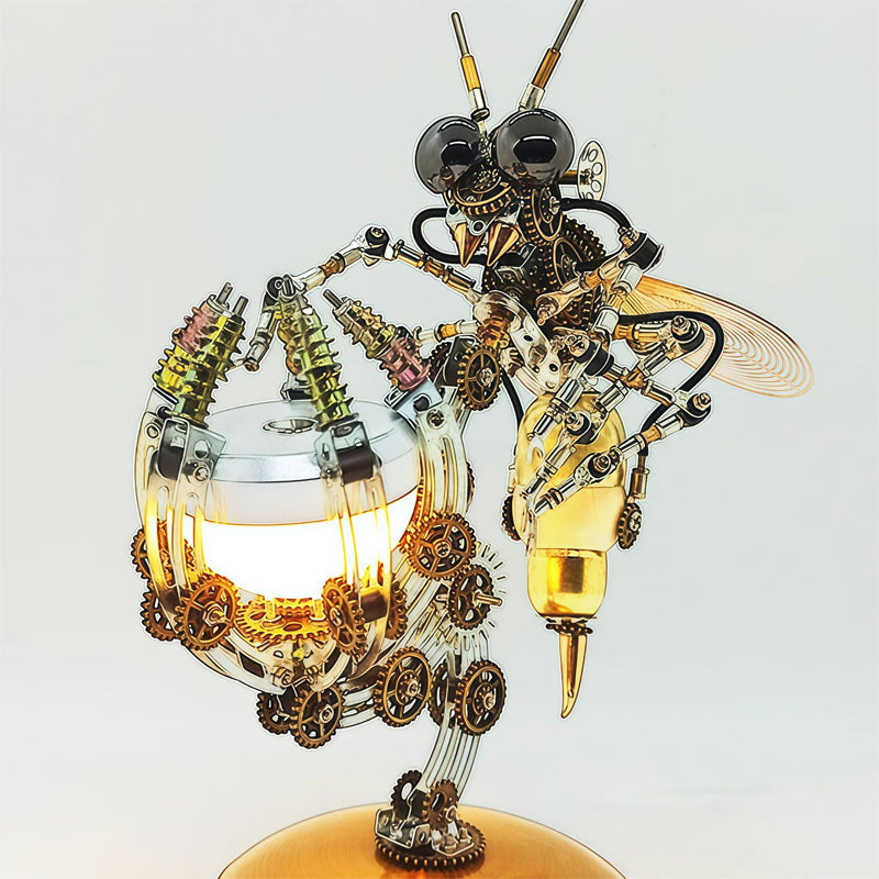 🐝 Kit de Maquette 3D Abeille Mécanique en Métal – Puzzle DIY Steampunk⚙️