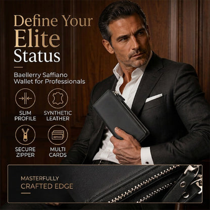 👔💼 PROMO -50% ! Portefeuille Long Slim Homme – Design Ultra-Fin Élégant, Grande Capacité Multi-Compartiments, Cuir Premium, Cadeau Idéal · 2 Coloris Noir & Café ✨