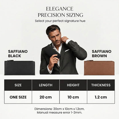 👔💼 PROMO -50% ! Portefeuille Long Slim Homme – Design Ultra-Fin Élégant, Grande Capacité Multi-Compartiments, Cuir Premium, Cadeau Idéal · 2 Coloris Noir & Café ✨